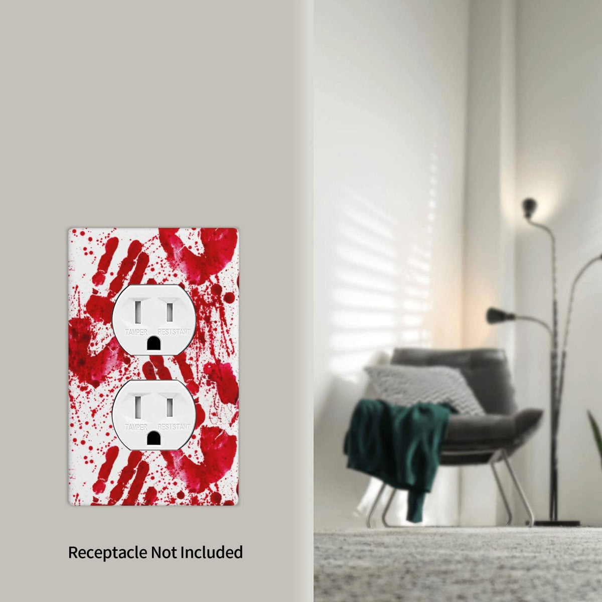 Cartoon Ice Cream Cone With Dripping White Glaze And Wafer Decor Print Light Switch Plate Cover Plastic Wall Plates (Single Gang Electrical Switch Duplex Outlet Cover)