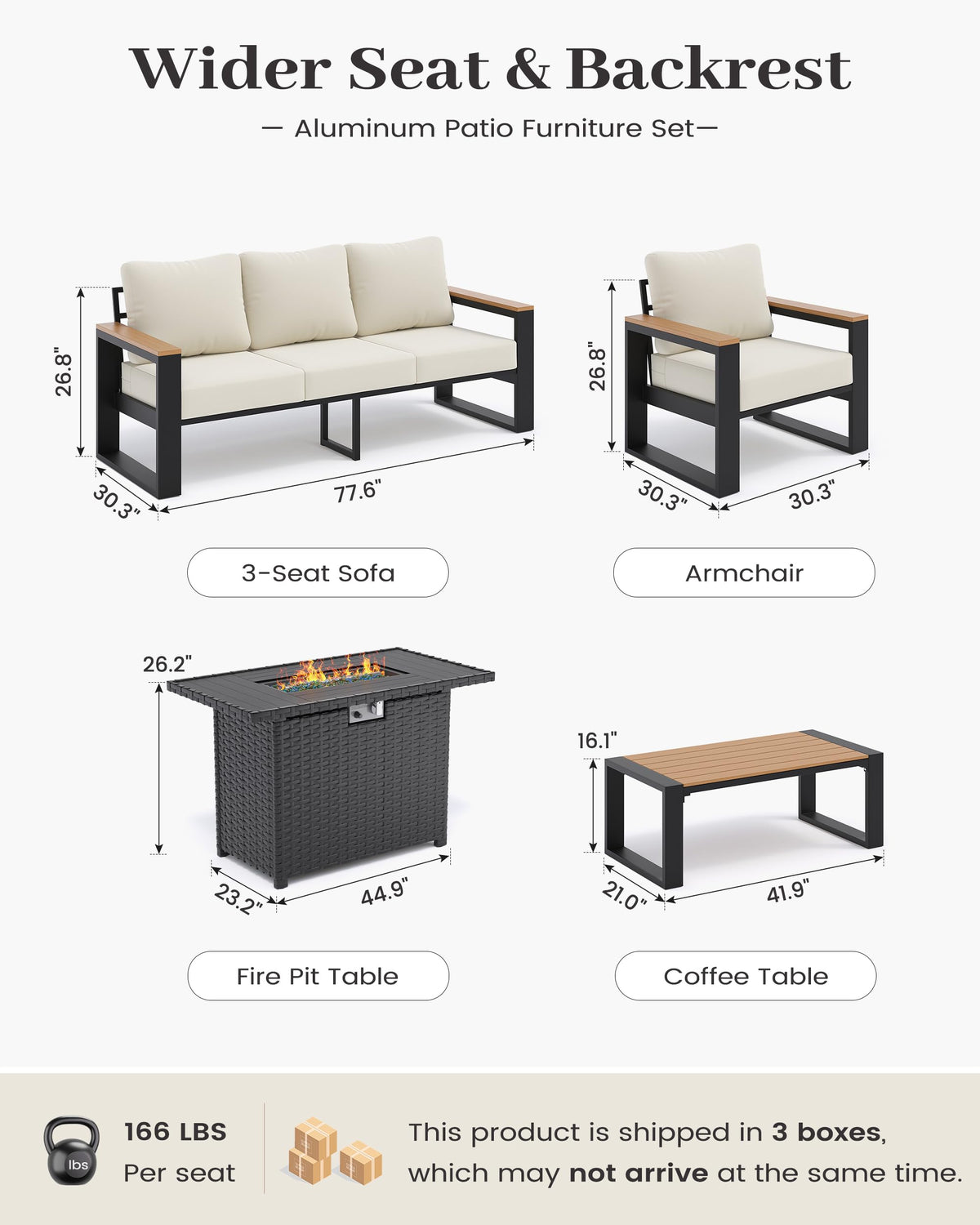 Aluminum Patio Furniture Set