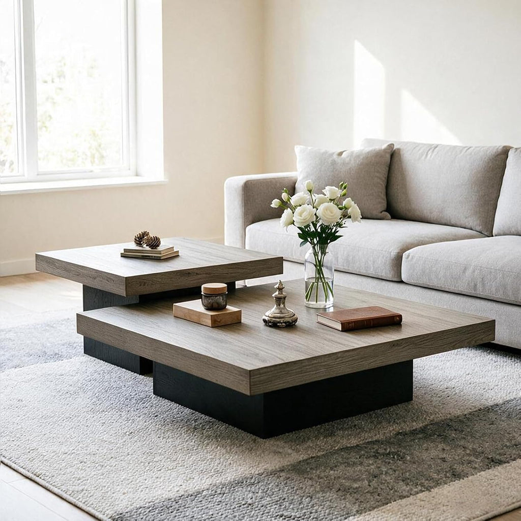 Square Nesting Coffee Table Set
