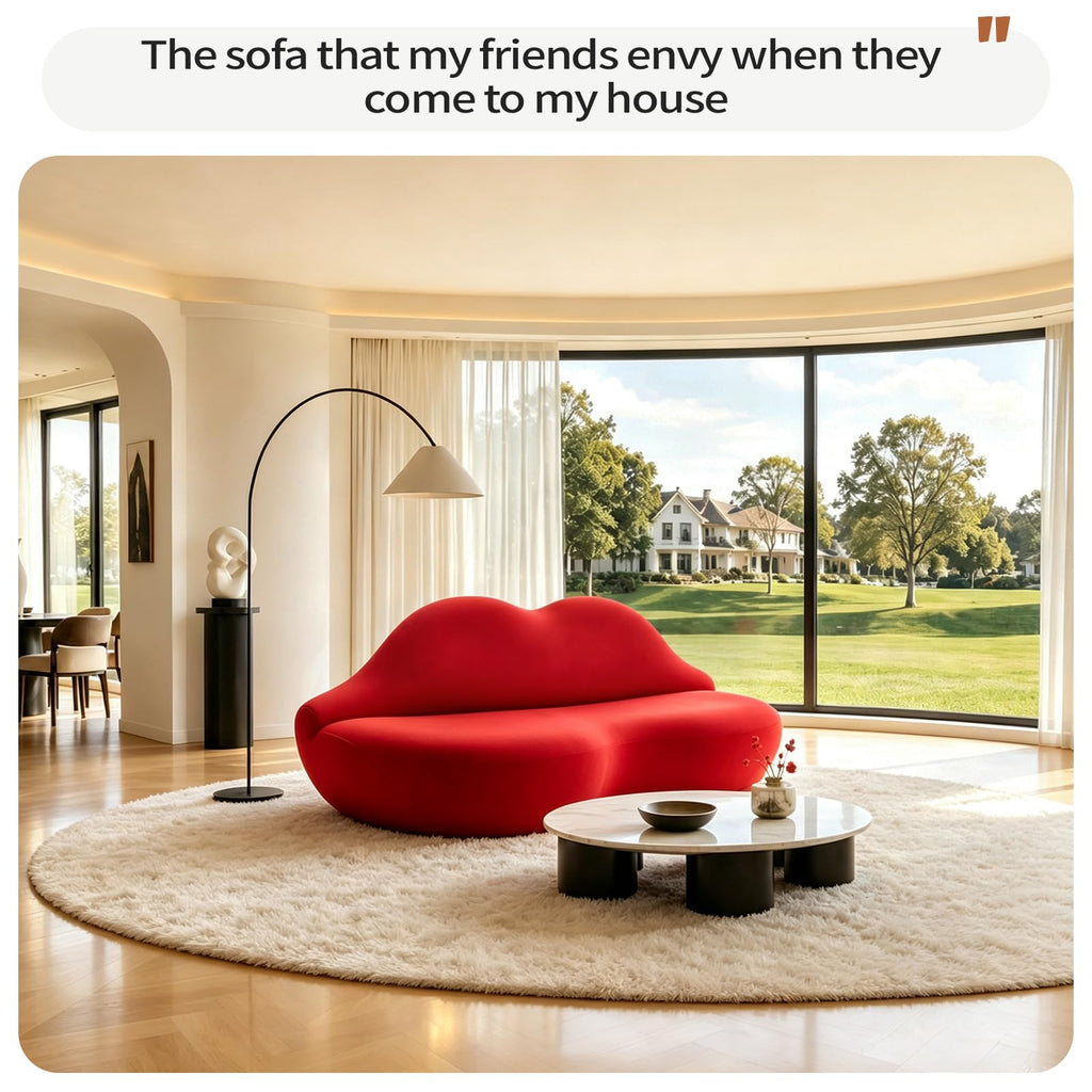 Red Lip Sofa Beauty Salon Clothing Store Rest Area Reception Alien Internet