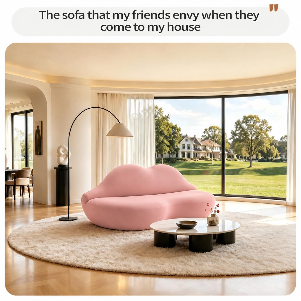 Red Lip Sofa Beauty Salon Clothing Store Rest Area Reception Alien Internet