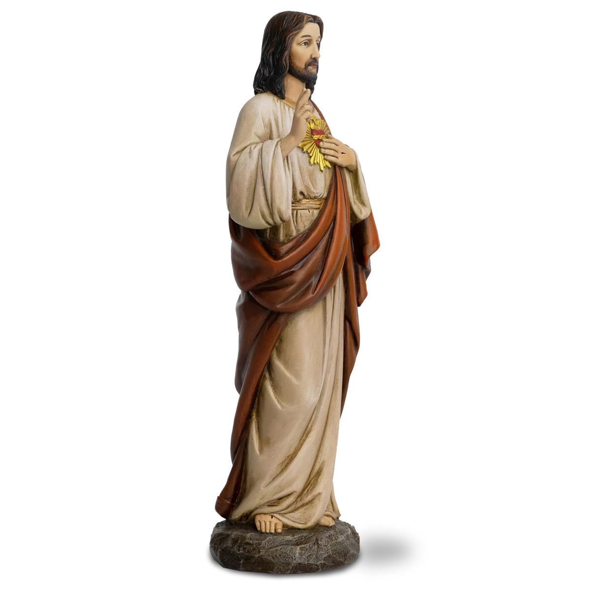 DevotedWalls 24.75-inch Large Sacred Heart of Jesus Statue
