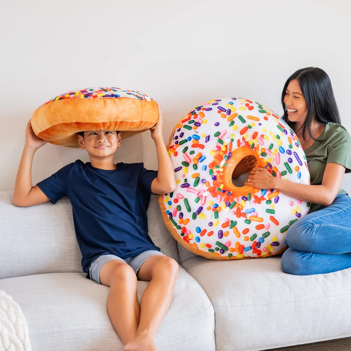 31 Inch 3D Sprinkle Donut Throw Pillow Soft Plush Cushion Gift