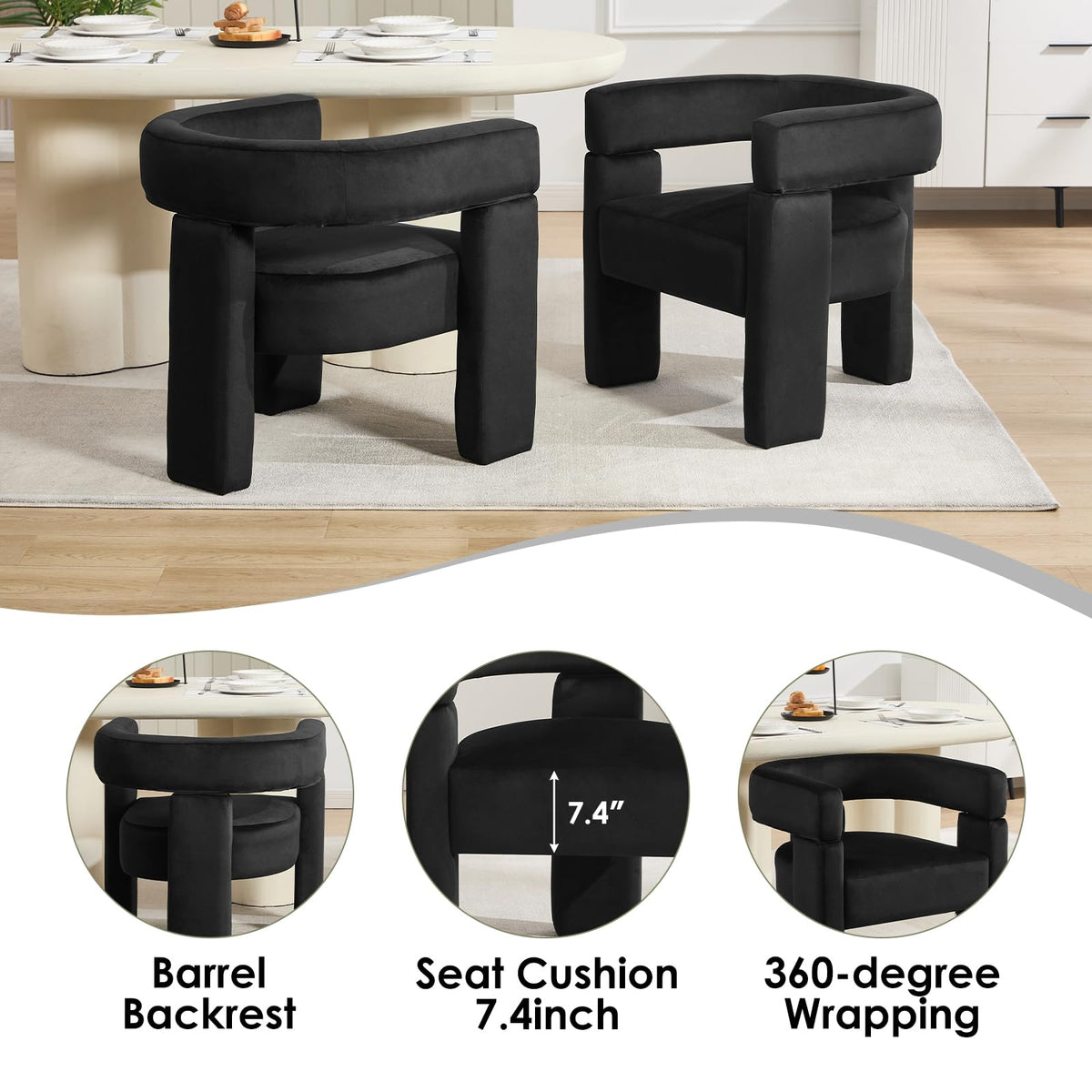 Sherpa Boucle Accent Chairs
