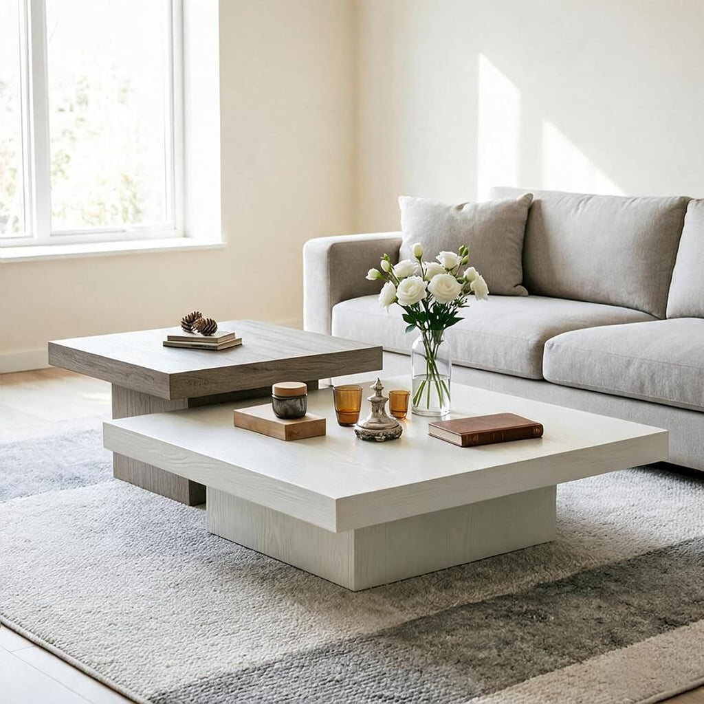 Square Nesting Coffee Table Set