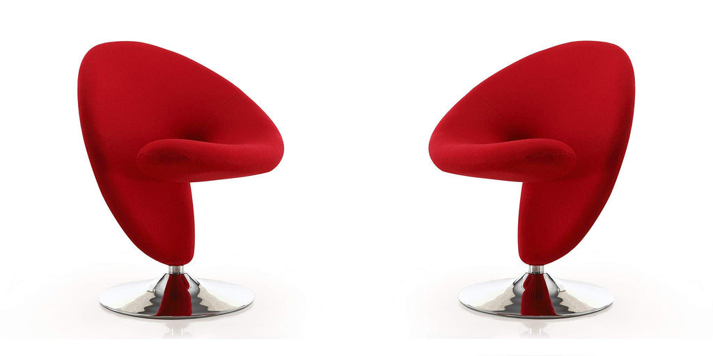 Manhattan Comfort Curl Swivel Accent Chair