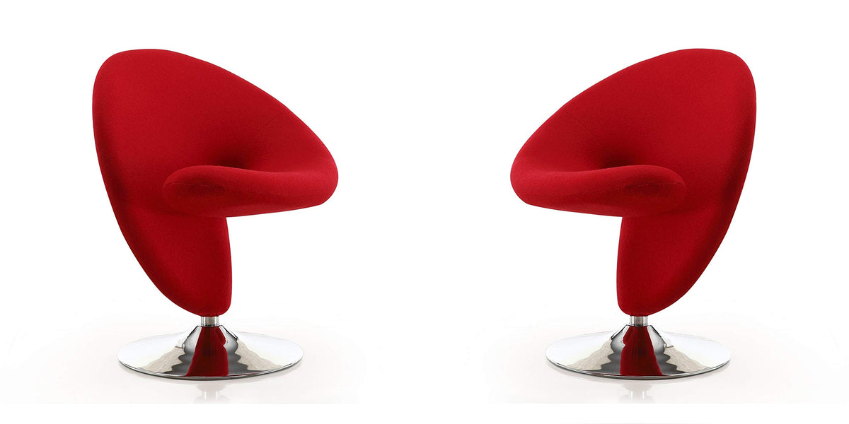 Manhattan Comfort Curl Swivel Accent Chair