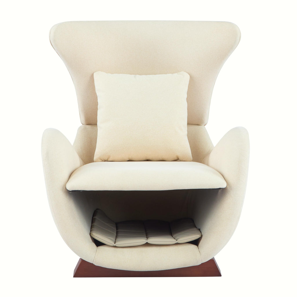 Merax Modern Accent Chair with Pet Cave & Storage