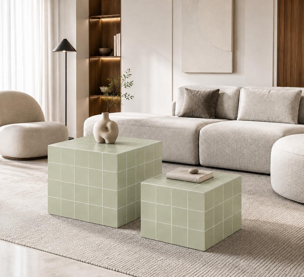 Cube Nesting End Table Set