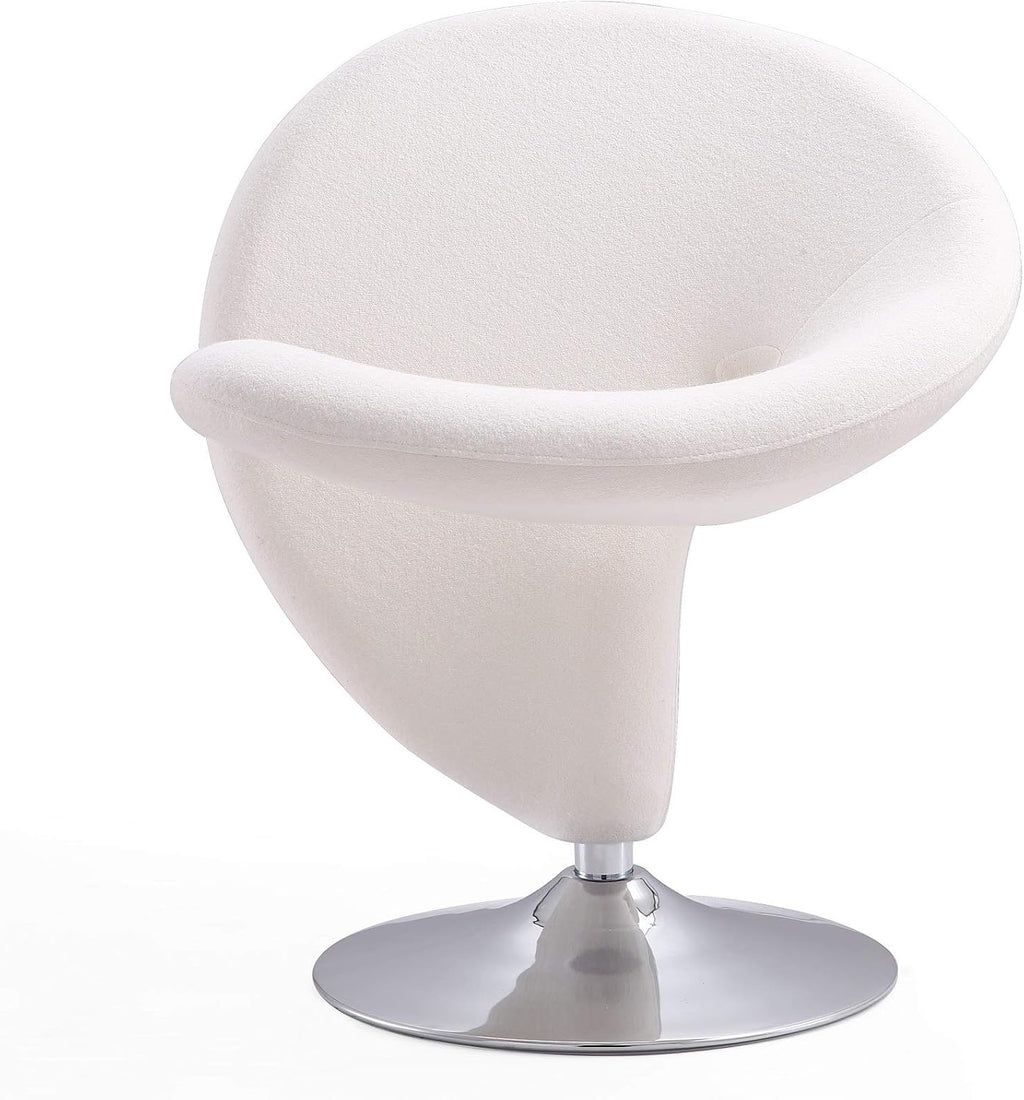 Manhattan Comfort Curl Swivel Accent Chair