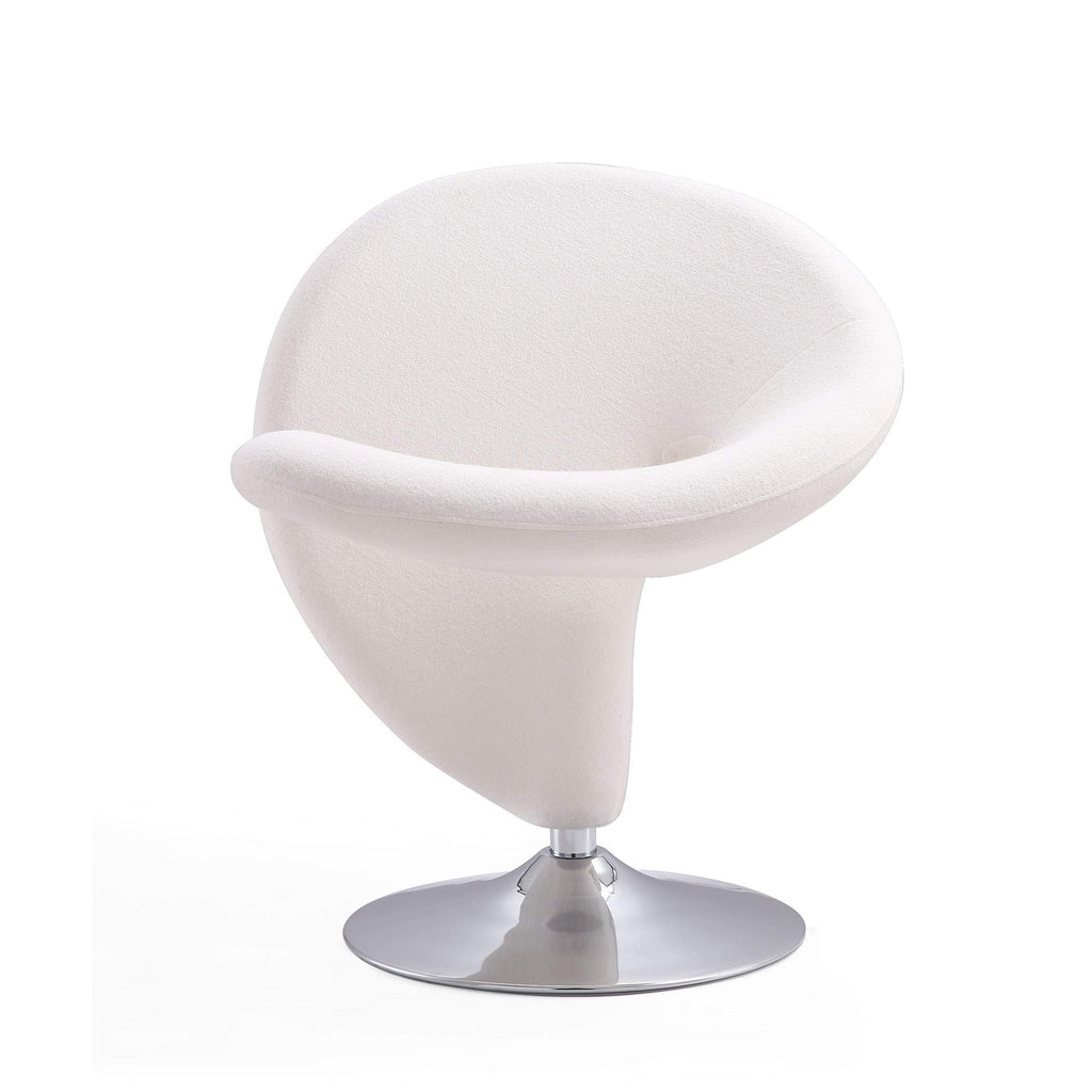 Manhattan Comfort Curl Swivel Accent Chair