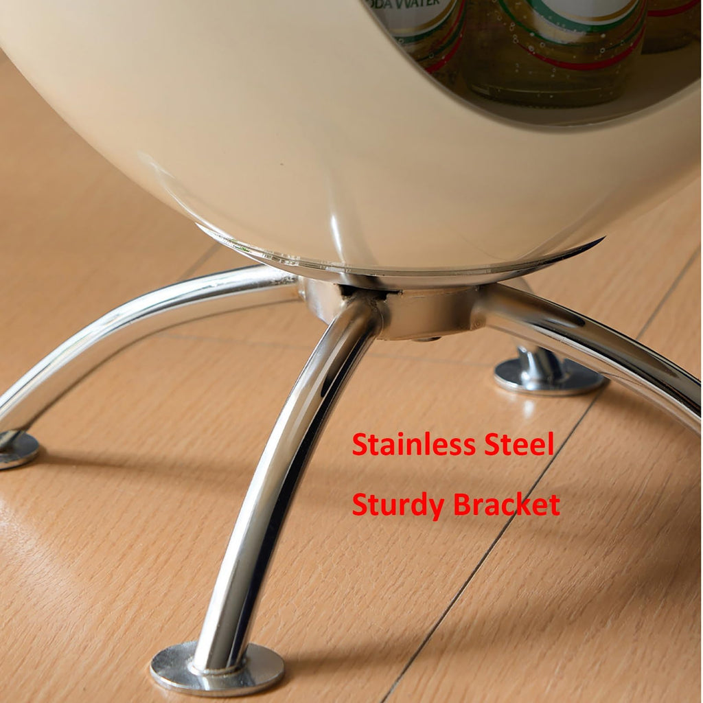 Rotating Three-Tier Side Table Cabinet
