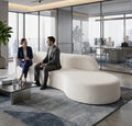 110 Inch Sectional Sofa with Deep Seat Right