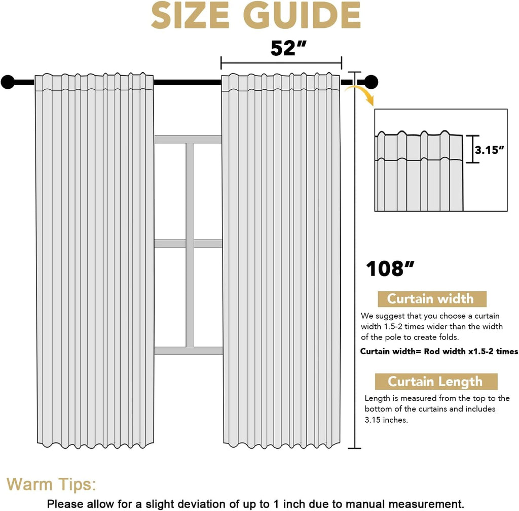 Velvet Color-Block Curtain Set