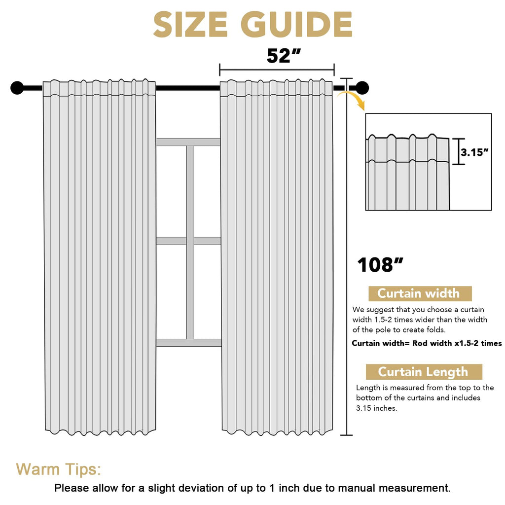 Velvet Color-Block Curtain Set