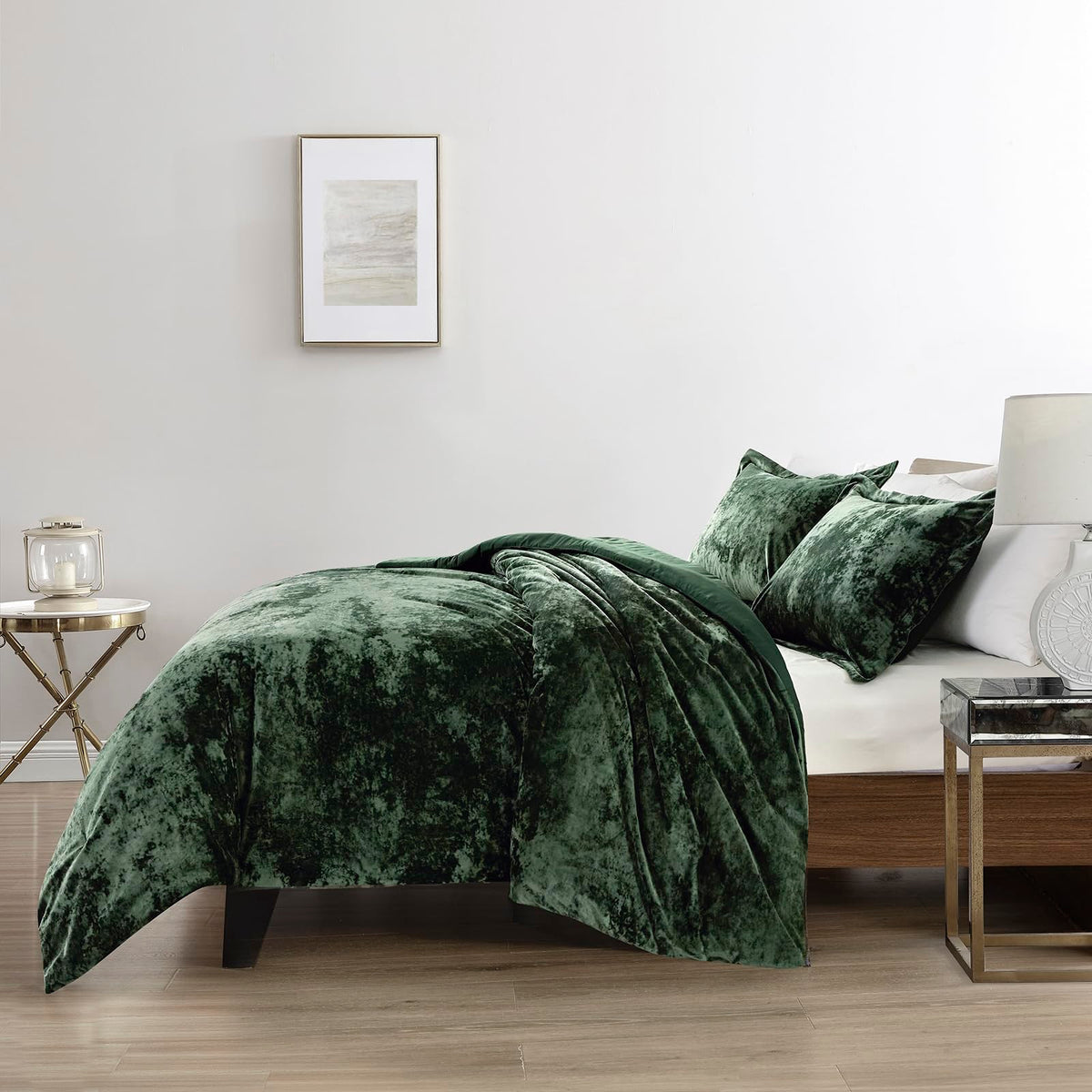 Luxury Velvet Queen Size Comforter Set