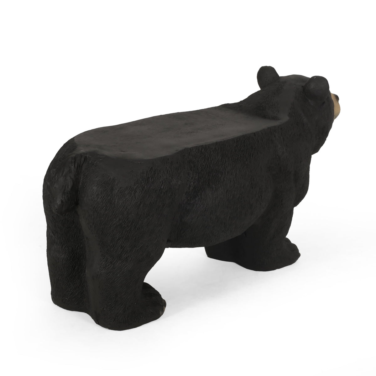 13.4" Cute Pig Side Table w/ Watermelon Top, Resin Plant Stand, Pink+Red