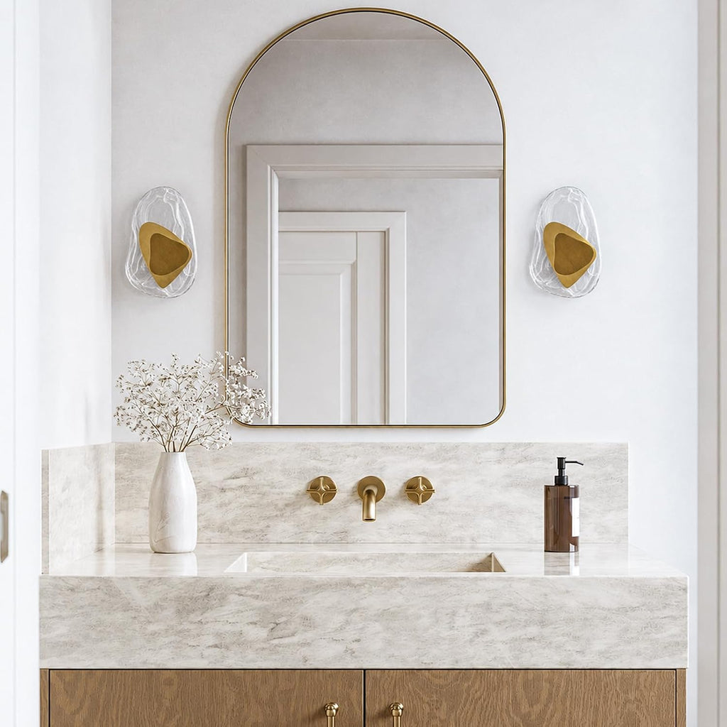 Geometric Glass Wall Sconce