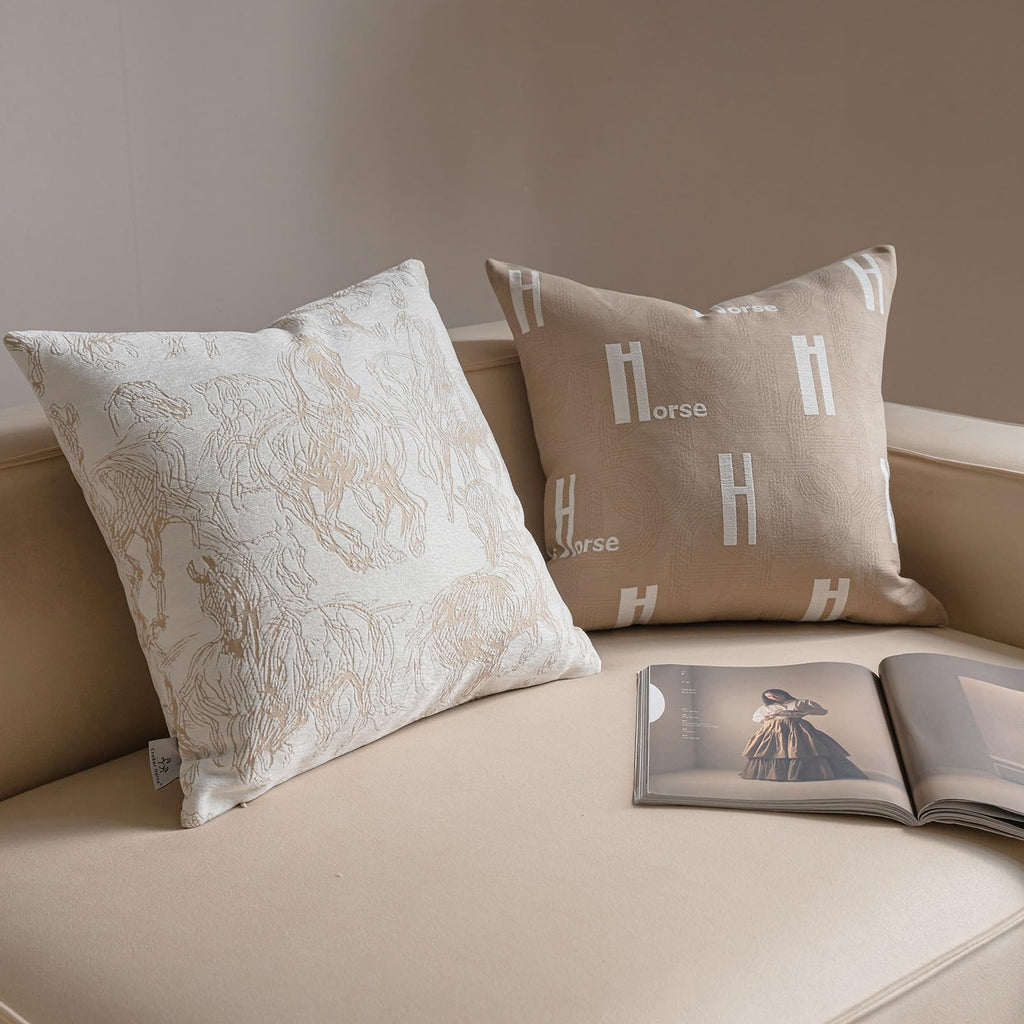 Croker Horse New 20x20'' inches Throw Pillow Cushion Covers - Paradise Orange Color