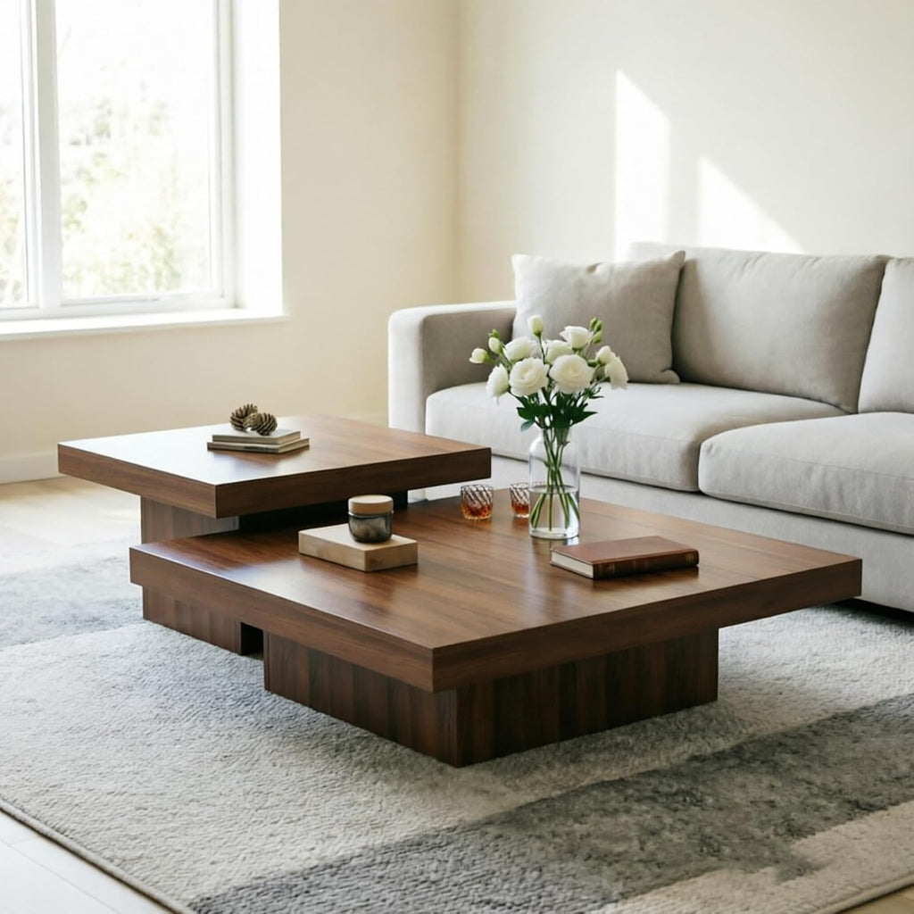 Square Nesting Coffee Table Set