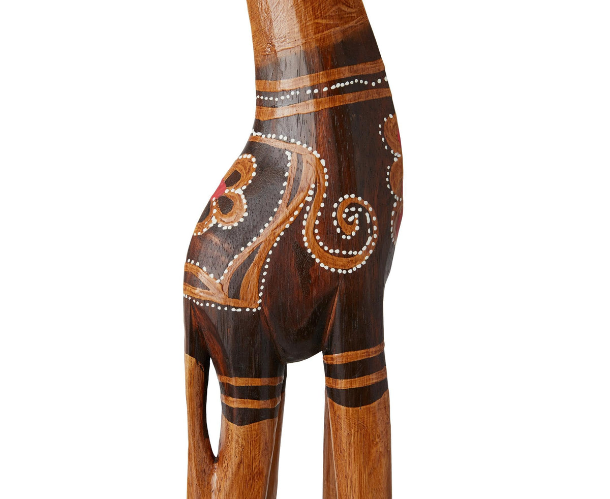 Deco 79 Wood Giraffe Sculpture, Sculpture 11" x 6" x 47", Brown