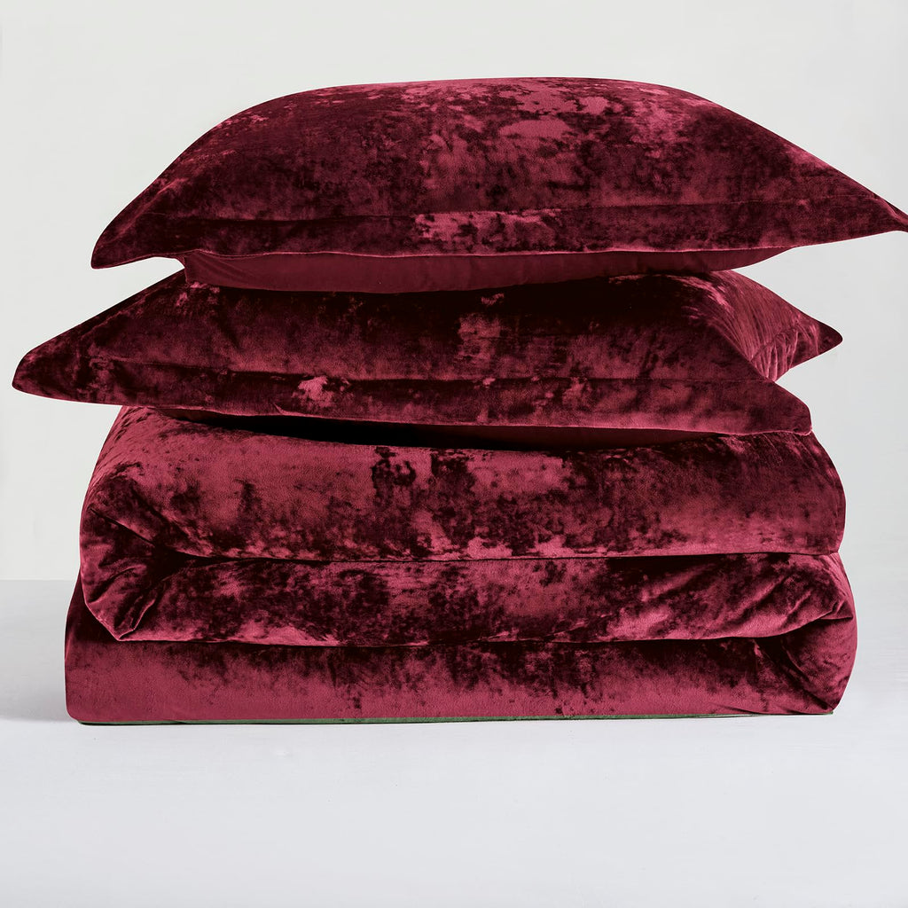 Luxury Velvet Queen Size Comforter Set