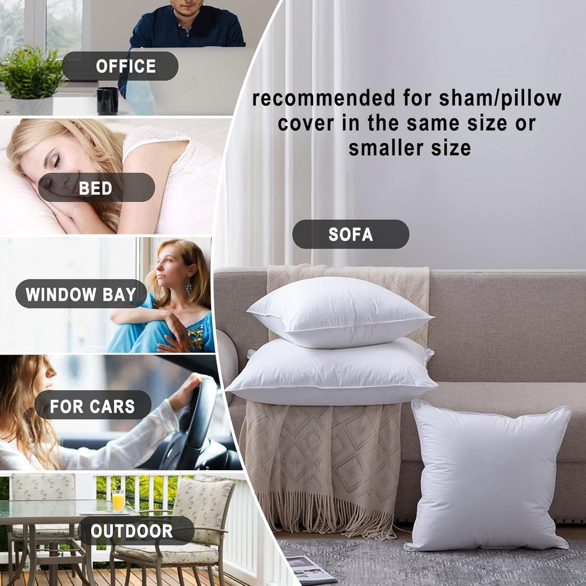 Down-Alternative Pillow Inserts