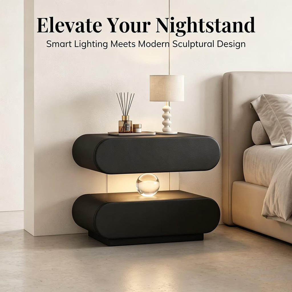Floating Crystal End Table Auto Sensor Light