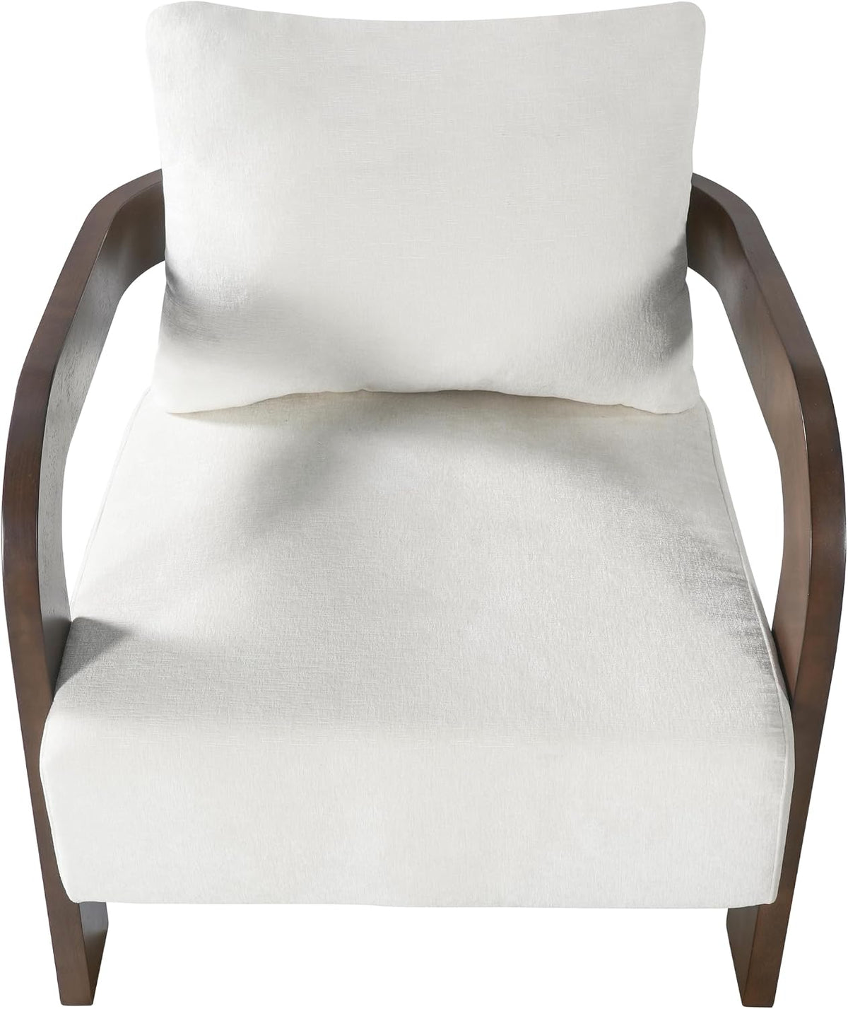 Merax Modern Upholstered Accent Chair, Armchair for Living Room, Beige