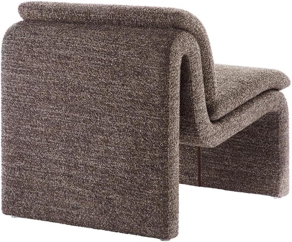 MAKLAINE Boucle Upholstered Armless Accent Chair