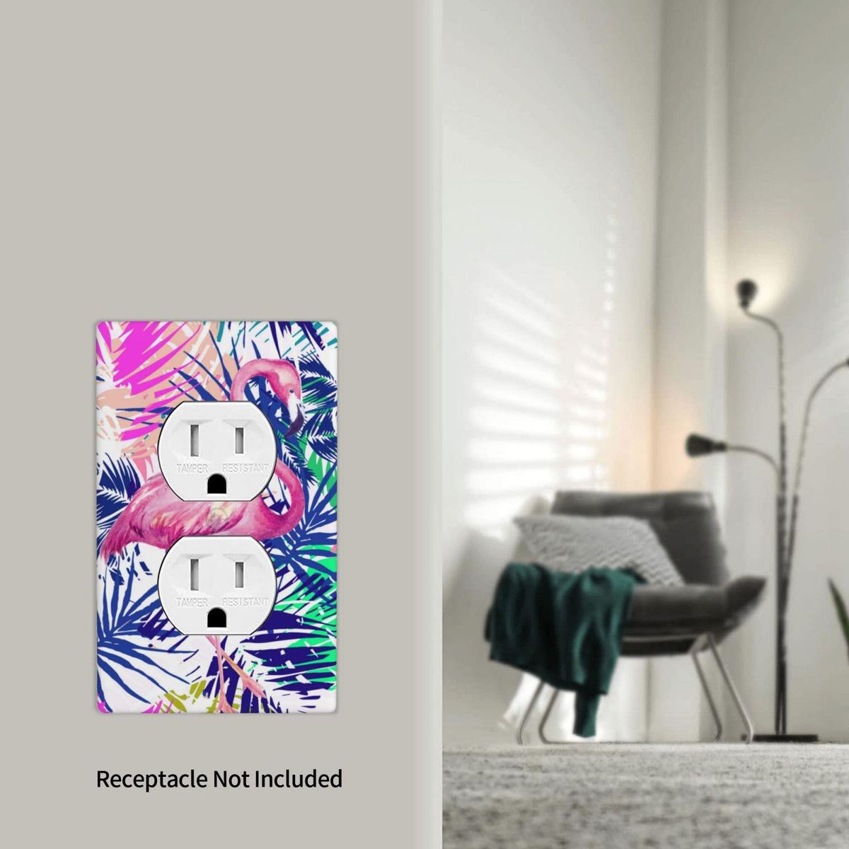 Cartoon Ice Cream Cone With Dripping White Glaze And Wafer Decor Print Light Switch Plate Cover Plastic Wall Plates (Single Gang Electrical Switch Duplex Outlet Cover)