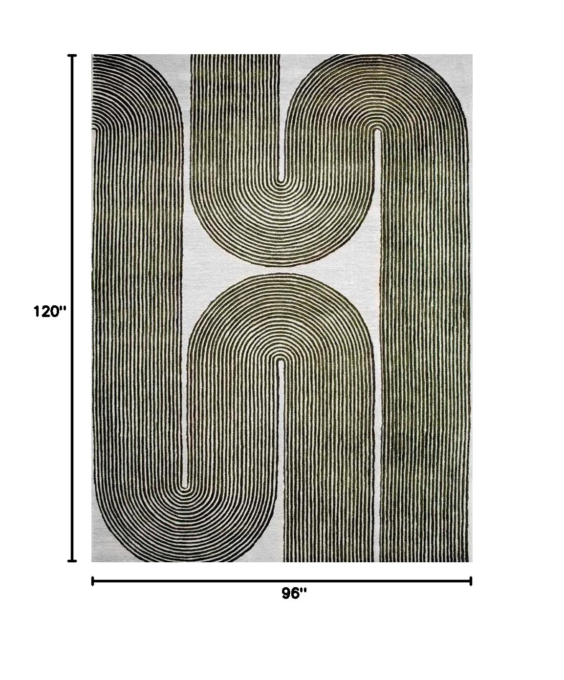 Modern Handmade Wool Area Rug