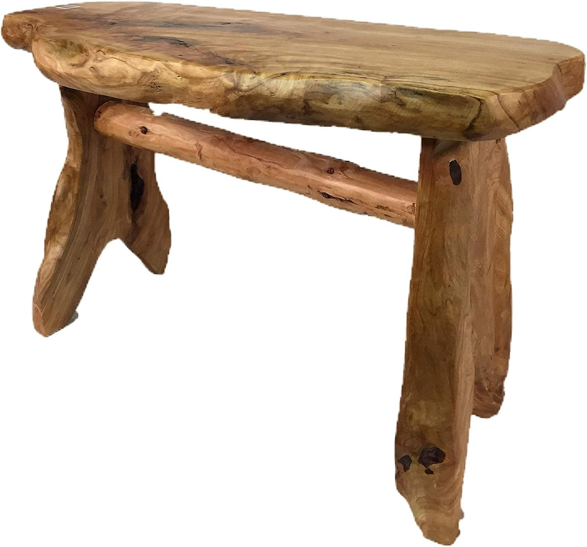 Greener Valley Root Wood Live Edge Bench (Small - 20-24" L x 18" H)