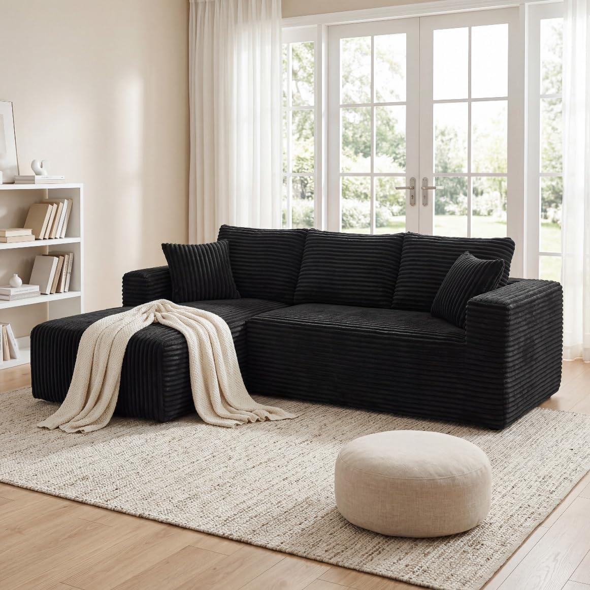 118" Modular Sectional Sofa with Chaise&Ottoman