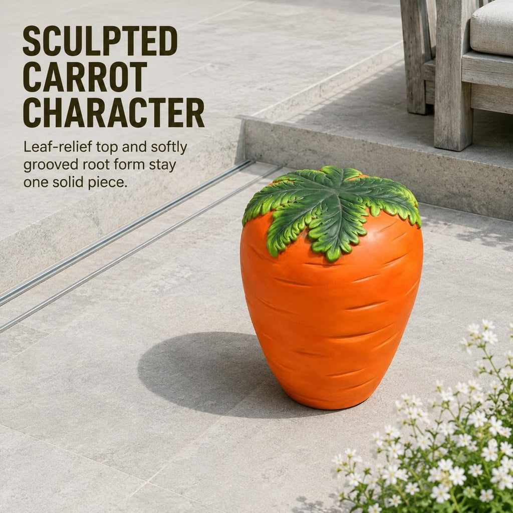 Corn Cob Plant Stand Indoor and Outdoor Resin Garden Stool Drum Seat Accent