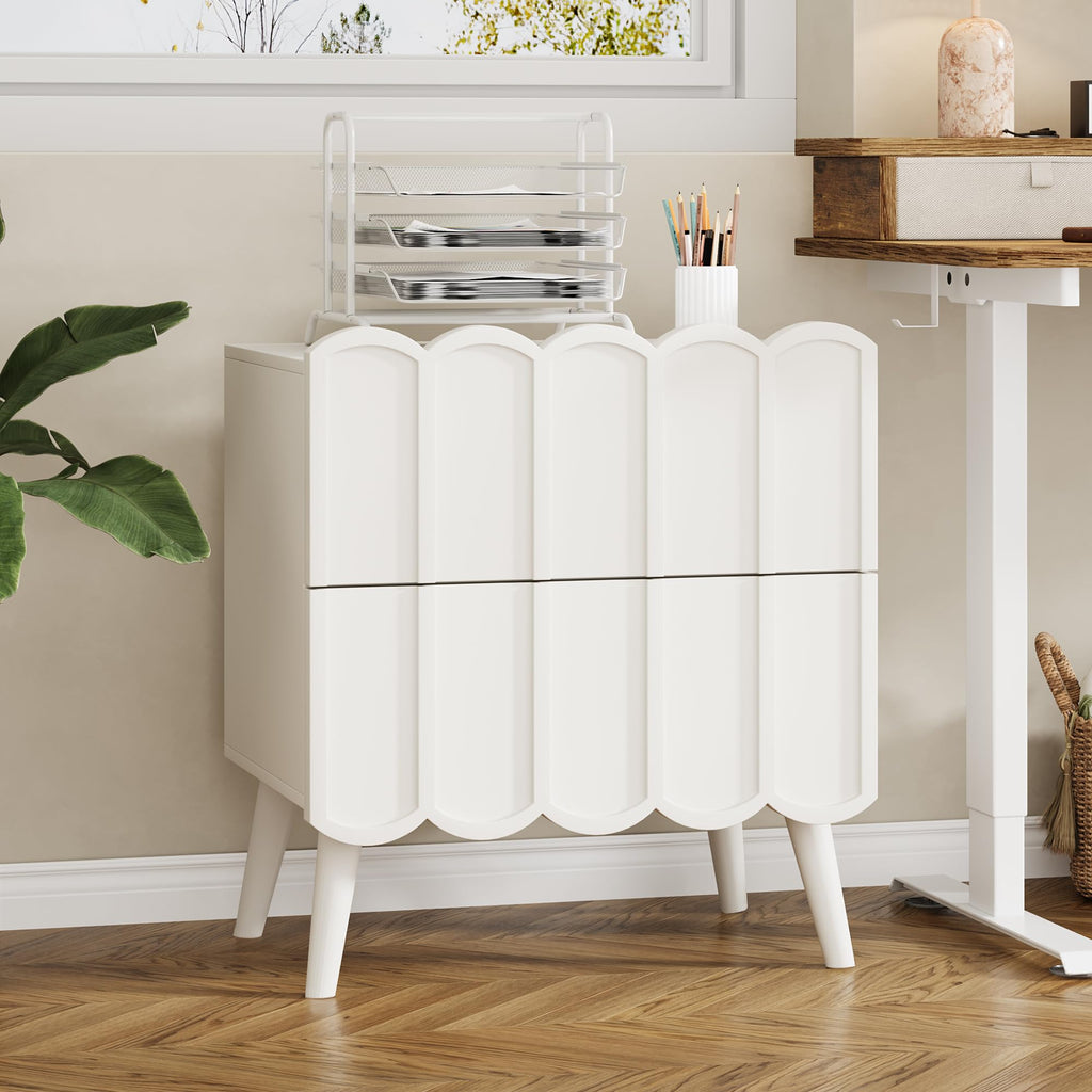 Fluted Nightstand