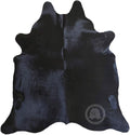 Sunshine Cowhides 100% Genuine Black Cowhide Rug - Luxurious Cow Rug for Bedroom