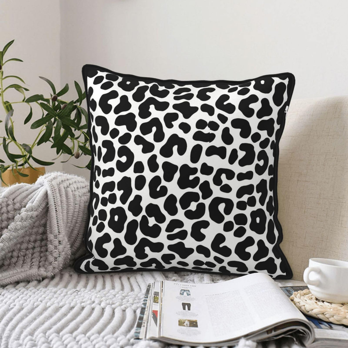 Velvet Animal & Floral Print Pillow Covers
