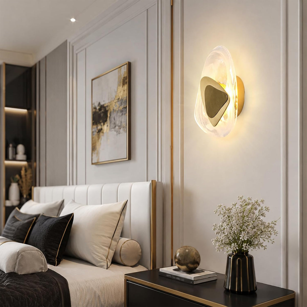 Geometric Glass Wall Sconce