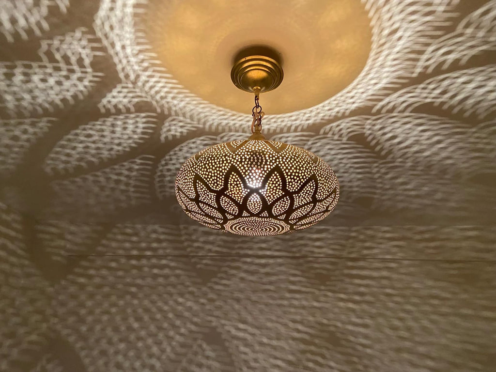 Moroccan Brass Pendant Light