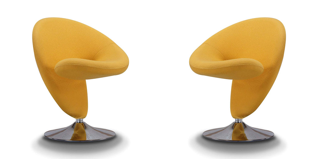 Manhattan Comfort Curl Swivel Accent Chair