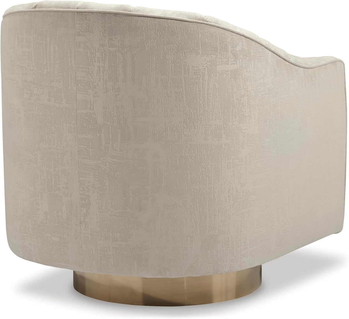 Signature Design by Ashley Swivel Barrel Accent Chair, Pearl, Penzlin
