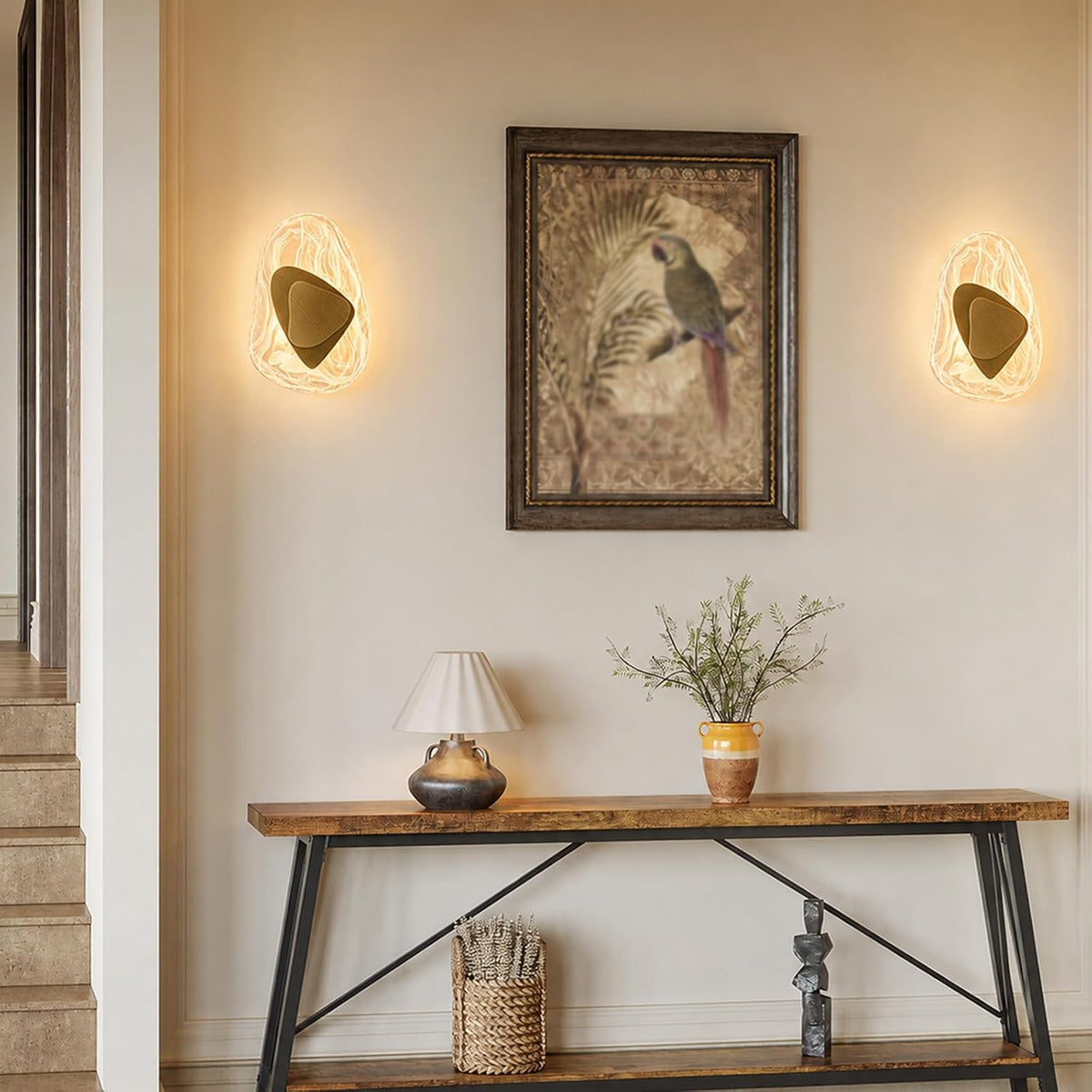 Geometric Glass Wall Sconce