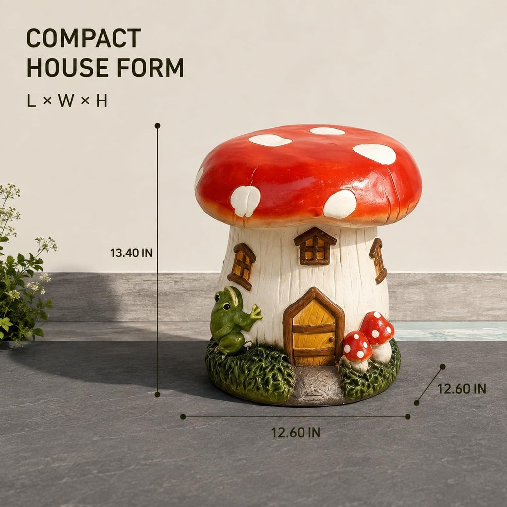 Corn Cob Plant Stand Indoor and Outdoor Resin Garden Stool Drum Seat Accent