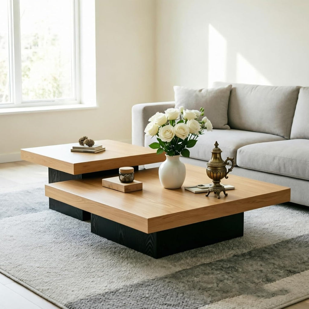 Square Nesting Coffee Table Set