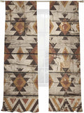 Diamond Tribal Sheer Curtains, Set of Two