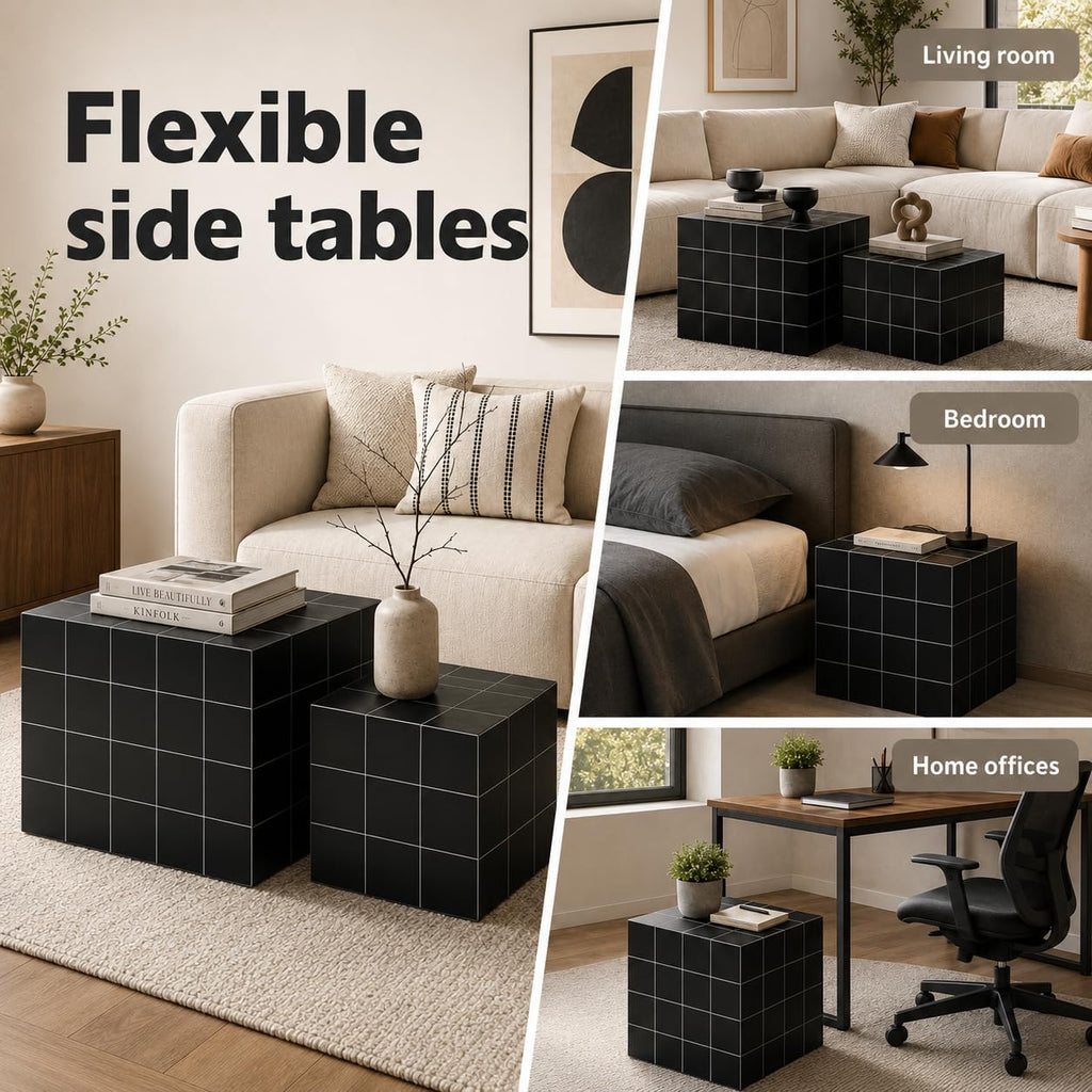 Cube Nesting End Table Set