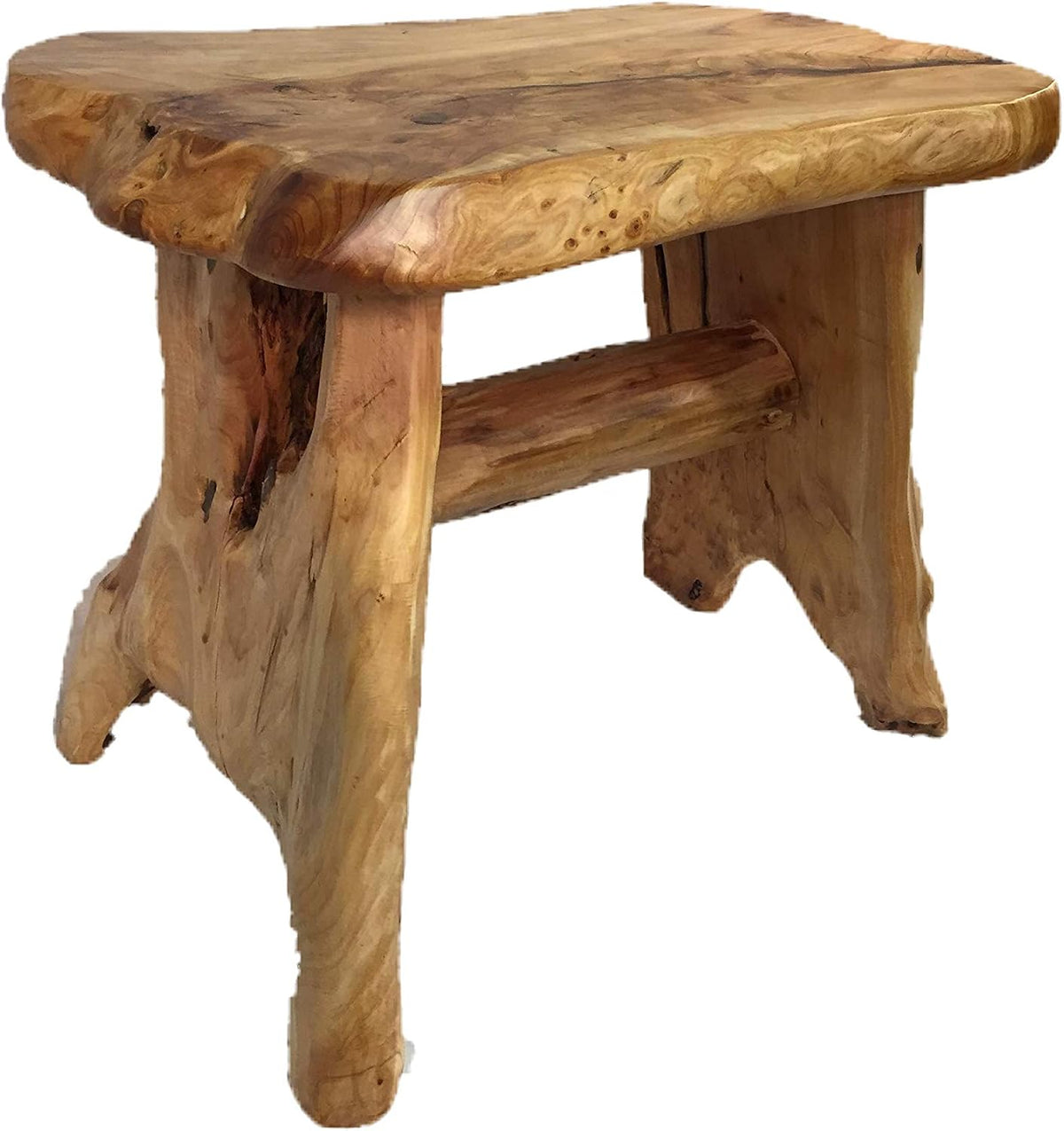 Greener Valley Root Wood Live Edge Bench (Small - 20-24" L x 18" H)