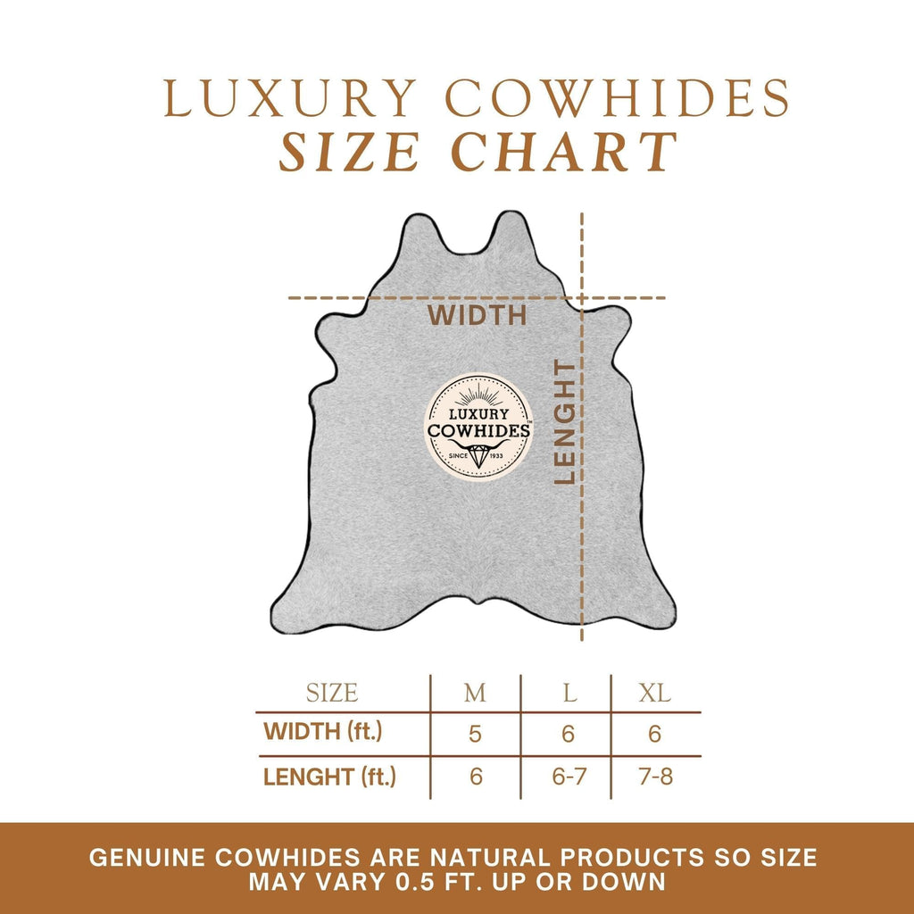 Sunshine Cowhides 100% Genuine Palomino Beige and White Cowhide Rug - Modern Style