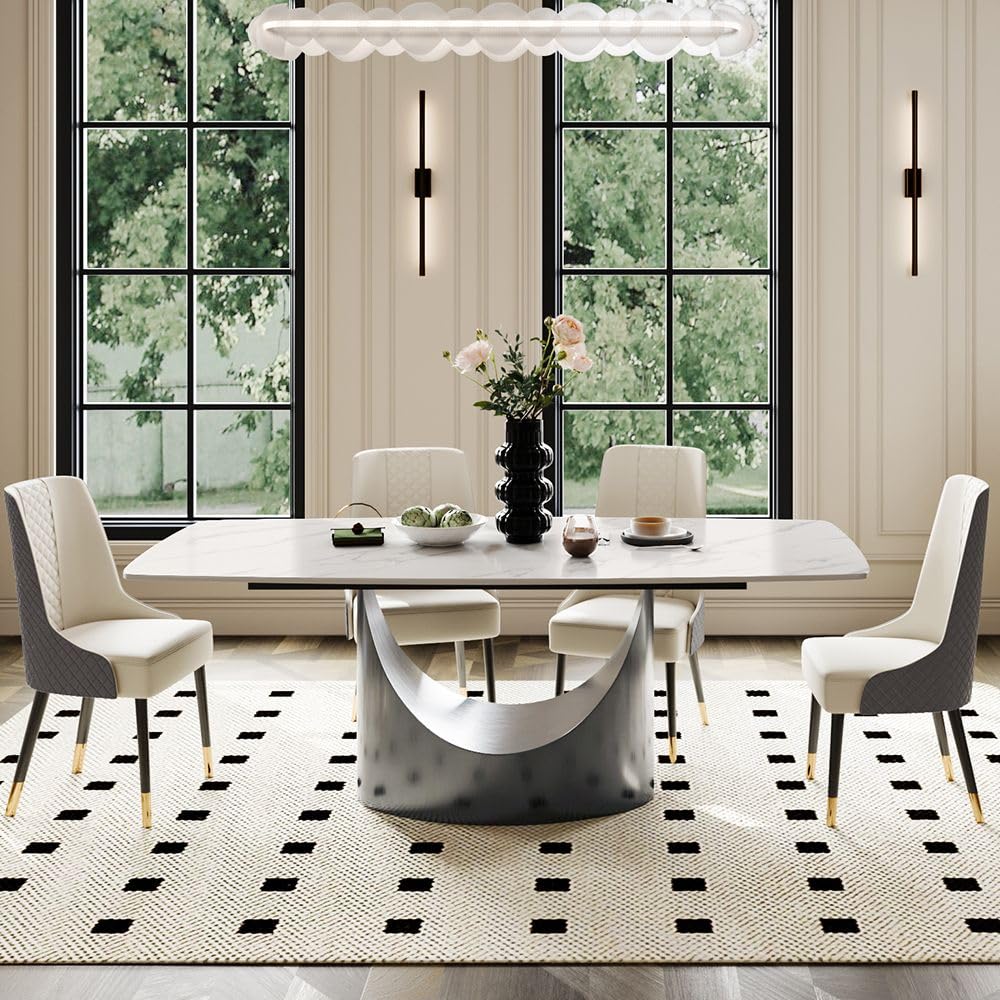 Hobart Sintered-Stone Dining Table